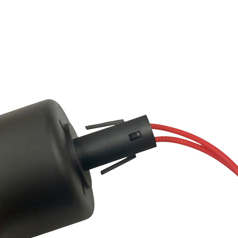 Close-up of Float Fuel Switch Sensor Replacement for Mercury Mariner Outboard Motors 75 to 300 HP with red wires