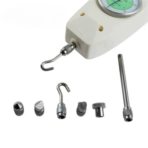 Push Pull Force Meter Analog Gauge For Precise 10N To 500N Force Testing Handy Dynamometer with hooks and tips