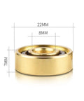 Golden 608Z Deep Groove Skate Bearings 8 Pack Pro Grade For Skateboard Longboard Inline Roller Skates And Scooter Durable Bearing Steel 8x22x7mm With Smooth Spin And High Torque up-close with dimensions.