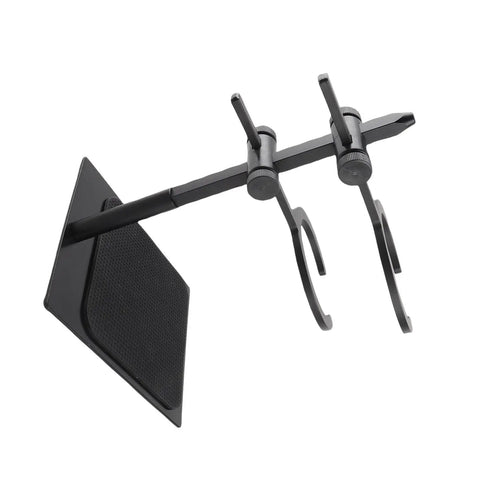 Premium Adjustable Pour Over Coffee Dripper Stand featuring a smart double layer brewing station in black aluminum alloy.