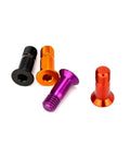 M5x14.2mm Bike Rear Derailleur Jockey Wheel Screws Kit 2 Pieces Orange Aluminum Alloy Bolts For Pulley Guide Wheel Road Bike Upgrade Lightweight Rust Resistant Easy Install