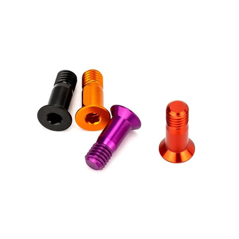 M5x14.2mm Bike Rear Derailleur Jockey Wheel Screws Kit 2 Pieces Orange Aluminum Alloy Bolts For Pulley Guide Wheel Road Bike Upgrade Lightweight Rust Resistant Easy Install