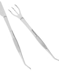Stainless Steel Bonsai Tweezers Set With Small Rake And Curved Tips For Succulents Moss And Plant Shaping Pro Grade Gardening Tools Durable Bonsai Supplies For Easy Maintenance And Storage, stainless steel tool set