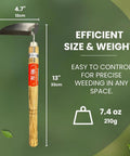 Hounen Miyawaki Japanese Weeding Sickle Twisted Stainless Kama Weeder With 4.7 Inch Blade And 13 Inch Wood Handle Root Cutter