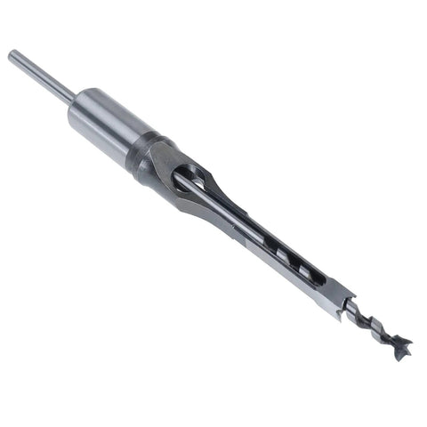 7 Piece Square Hole Mortise Drill Bit Set For Woodworking HSS Mortising Bits, single bit view, high-speed steel material.