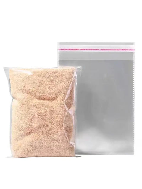100 Pack Clear 9x12 Inch Self Adhesive Plastic Bags For Packaging Clothes And T Shirts Peel And Seal Pro Grade Cellophane Bags