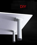 Four Pack White Steel Pipe Furniture Legs Solid As A Rock Round Metal Table Feet Adjustable Height Desk And Sofa Bases No Sweat Setup Rubber Grip Pads Included For Heavy Loads mounted on a table.