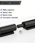 Beefy Barrel Gate Hinge Set For Outdoor Use Heavy Duty Weld On Hinges That Handle Rough Weather And Heavy Gates
