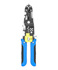 29-In-1 Multifunctional Wire Stripper Pliers Heavy Duty Crimping Cutting Tool For Electricians Easy Grip Handle, showing steel jaws and rubber grips.