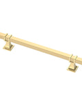 Ten Pack Gold Cabinet Pulls With Six And One Quarter Inch Hole Centers And Eight Inch Overall Length Square Cabinet Handles
