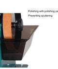 Electric Knife Sharpener Wet Stone Grinder Two Direction Multi Purpose Bench Tool with polishing paste container.