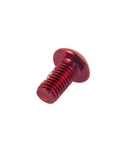 Red Mountain Bike Brake Disc Rotor Bolts Beefy Stainless T25 Steel Six Bolt Hardware single bolt close-up