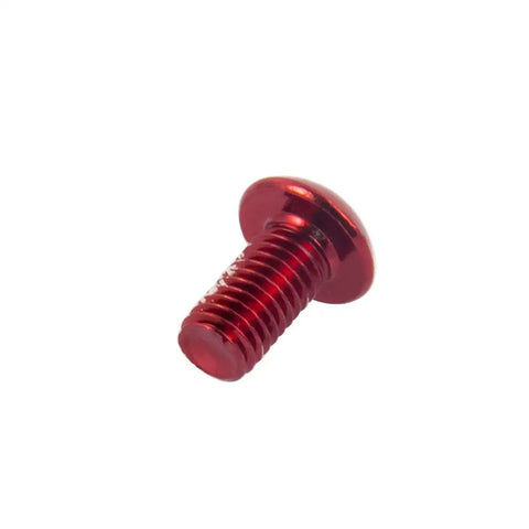 Red Mountain Bike Brake Disc Rotor Bolts Beefy Stainless T25 Steel Six Bolt Hardware single bolt close-up