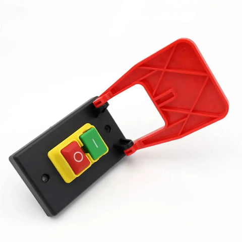 Heavy Duty Electromagnetic Pushbutton Paddle Switch For Table Saws 220V To 240V 16A 5E4 Safety Switch With Emergency Stop Cover
