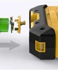 Heavy Duty Stud Finder Wall Scanner showing detached probes for enhanced utility detection and accurate depth gauging.