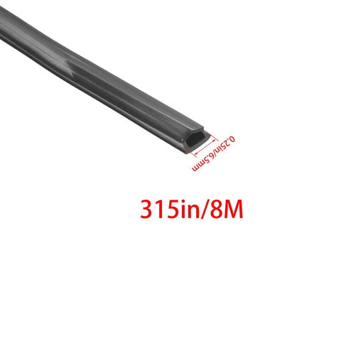Close-up of 315 Inch 8 Meter Soft Cover Seal Strip for 2020 Series Aluminum Extrusion Profile 6mm T Slot and V Slot