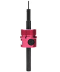 Precision Collet Stop For 5C Collets With Six Hardened Steel Stop Rods In Sizes One Sixteenth To Three Quarters Inch, red anodized body