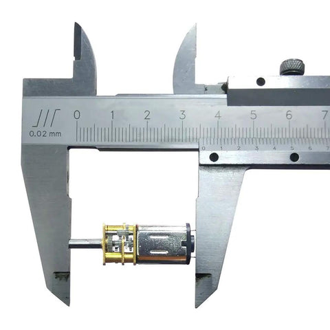 GA12 N20 Micro DC 6V 200 RPM High Speed Reduction Motor with Mini Metal Gear Box measured with caliper