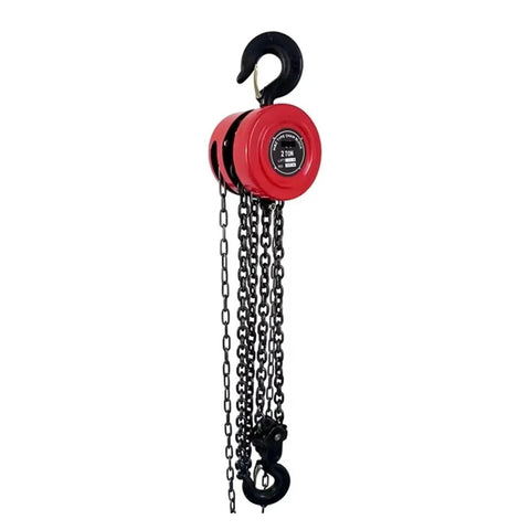 Sturdy Retractable Crane Bracket With Small Tripod Designed For Electric Hoist And Manual Chain Block Lifting Jobs Featuring 2 Ton Capacity Plus 3 Meter Fillet Support To Handle Heavy Loads Smoothly, shown with red pulley and chains.