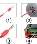 200 Piece Insulated Wire Ferrules Kit For 8 AWG End Terminals Red And Black No Fuss Install in wiring connectors close-up