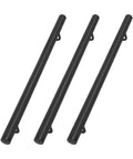 Heavy Duty Black Stair Handrail Crafted From Premium Stainless Steel Wall Mounted for Indoor or Outdoor Installation, three units displayed.