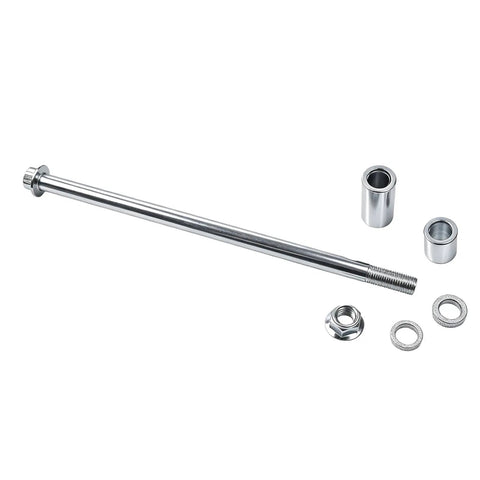 Heavy Duty 12mm 220mm High Strength Steel Alloy Front And Rear Axle Kit With Four Bushings for Mini Bikes, Dirt Bikes, ATVs