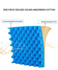 Heavy Duty Soundproof Panels Pro Grade Acoustic Foam Rolls Self Adhesive Wall Padding For Quick Room Makeovers And Noise Dampening Easy Peel Flame Retardant Black Acoustical Wraps 4 Wide, showcasing molded sound-absorbing cotton.