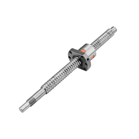 Solid SFU1610 Ballscrew Kit With 16mm Dia C7 Grade And Complete Hardware Set For CNC Router Build Super Stable Linear Motion System Perfect For Nema24 Projects, shown with nut housing