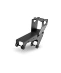 Universal Sim Racing Gear Shifter and Handbrake Mount Adjustable Cockpit Bracket in black, showing a single side view.