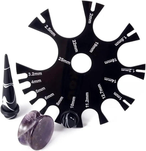 Heavy Duty Black Acrylic Wire Gauge Measuring Tool Covers One Millimeter To Twenty Five Millimeters Lock In Spot On Thickness Readings For Your Whole Crew No Cap On Precision Every Build Calls For This Bang For Your Buck Powerhouse