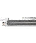 Heavy Duty Transmission Oil Cooler For Ford Taurus 3.5L 2013-2017 Perfect Fix To Save Your Gearbox From Overheating During Tough Rides And Keep Things Running Smooth As Butter, metal front view