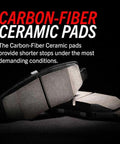 PowerStop Z26 carbon-fiber ceramic front brake pads with installation hardware