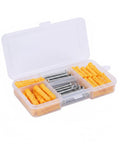 Drywall Anchors And Screws Kit With Yellow Plastic Wall Plugs And Stainless Steel Screws For Hollow And Solid Walls Easy Install