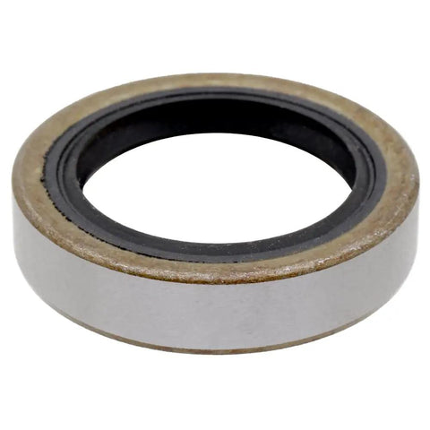 Trail Ready Hella Durable Double Lip Grease Shaft Oil Seal 1.372 X 1.983 for trailer axle, showing metal and rubber construction.