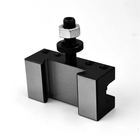 Heavy Duty Oversize Turning Facing Tool Holder For Wedge Type Quick Change Metal Lathe Post Up To 12 Inch Swing, steel construction.