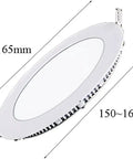 DJVHSRI Recessed Lighting Housing Trim Kits Ultra Slim Recessed Downlight Commercial Indoor Flat Panel Light with size dimensions