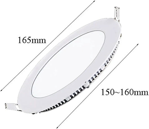 DJVHSRI Recessed Lighting Housing Trim Kits Ultra Slim Recessed Downlight Commercial Indoor Flat Panel Light with size dimensions