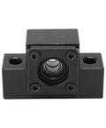 Ball Screw End Support Bearing Block Set for SFU1604 SFU1605 SFU1610 Pro Grade Heavy Duty, black carbon steel C7 precision mount
