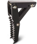 32 Inch Beefy Extreme Weld On Backhoe Thumb Clamp With Five Eighths Inch Steel Plate Assembly, black finish, side view
