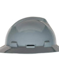 V-Gard Full-Brim Hard Hat With Fas-Trac III Ratchet Suspension Built For Tough Jobs And Serious Impact Protection, shown in Navy Gray