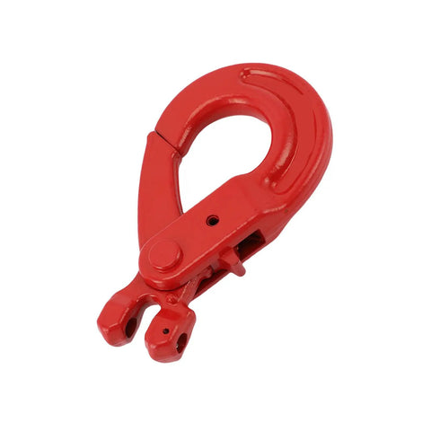 Red G80 Alloy Steel Fork Slide Hook 2 Ton Load Bearing for Heavy Duty Factory Lifts Port Transportation and Safety Chain Handling