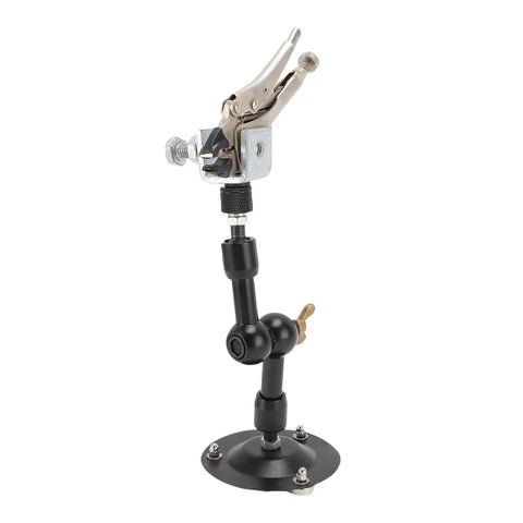 Adjustable Third Hand Welding Clamp With 360 Degree Rotation Magnetic Base And Heavy Duty Alloy Arms for soldering projects.