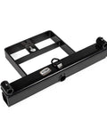 Hay Bale Spear Frame Attachment For Universal Front Loader Buckets Heavy Duty Skid Steer Loader 3000 Lb Capacity in black steel