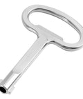 6mm Hole Enclosure Key for Switchgear Cabinets and Industrial Enclosures, zinc alloy, chrome finish