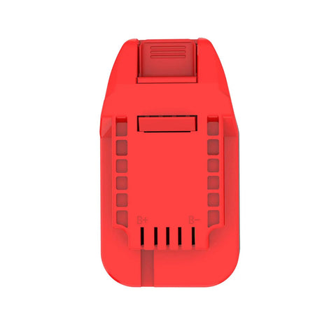 Adapter For Bauer 20V Cordless Tools To Run Milwaukee M18 Red Slider Lithium Batteries, Adapter Only, Not For Charging, rear view