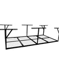 Beefy Overhead Garage Storage Rack 4x8 Ft Ceiling Mounted Heavy Duty Organizer shown in adjustable configuration