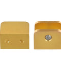Gold Glass Shelf Brackets 2 Pack For 8mm To 12mm Thick Glass Easy No Drill Clip Mounts For Home And Office Brass Style Shelf Supports