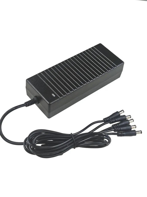 Five Port 5V 12A USB Charger Hub With Multi Function Power Station for Smartphones Tablets Drones and Remote Controllers, black charger