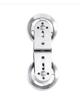 Heavy Duty Double Wheel Pulley Block For Home Gym And DIY Cable Machines, Stainless Steel Bearing, Aluminum Alloy