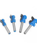 Kick It Up A Notch With This Double Finger Molding Router Bit! Blue router bits with steel shanks for wood shaping.